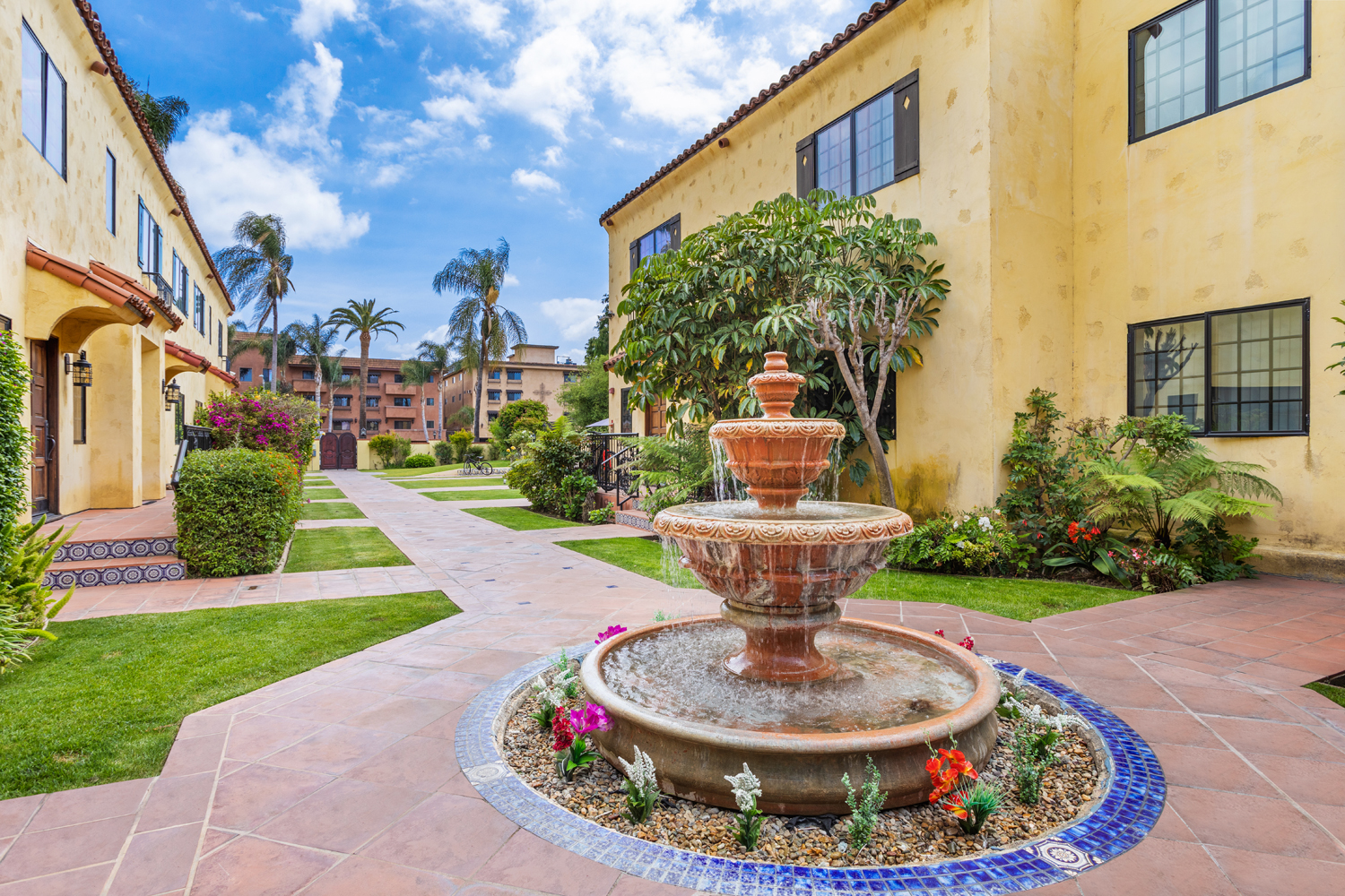 spanish hacienda fountain